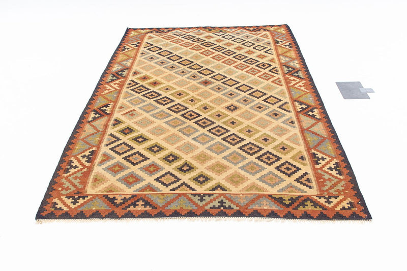 Kelim Fars Teppich 136x205cm - mehrfarbig