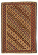 Kelim Fars Teppich 124x175cm - braun