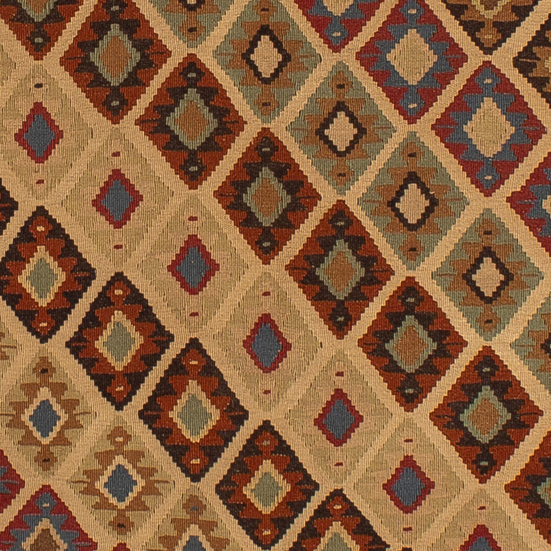 Kelim Fars Teppich 124x175cm - braun