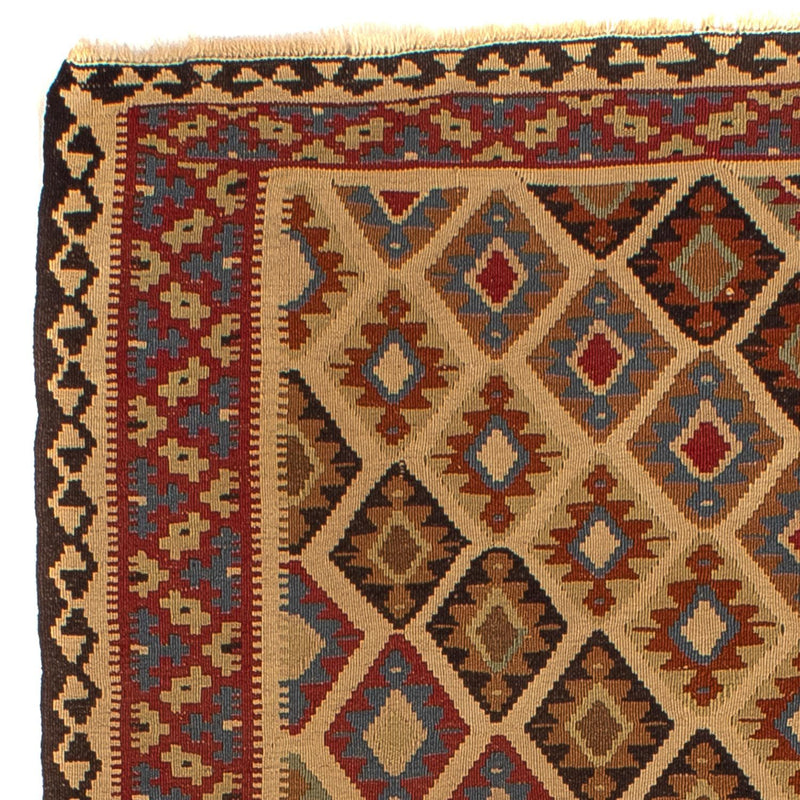 Kelim Fars Teppich 124x175cm - braun