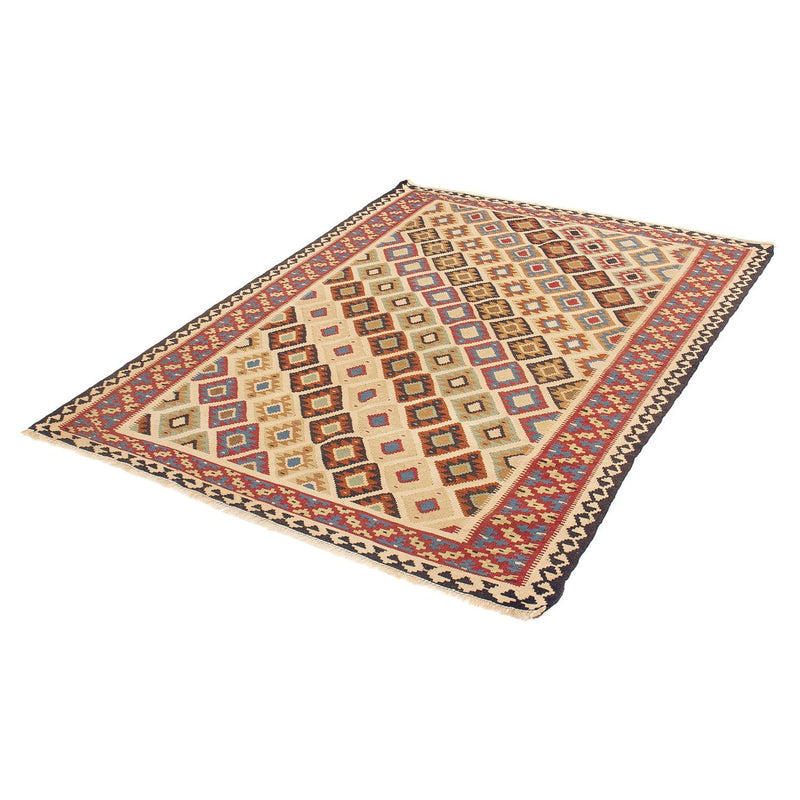 Kelim Fars Teppich 124x175cm - braun
