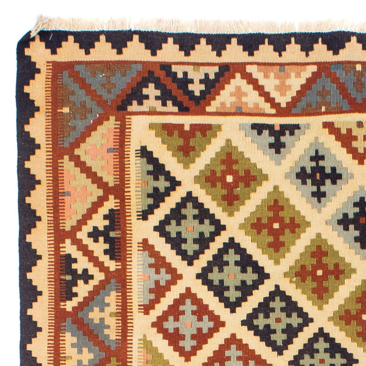 Kelim Fars Teppich 129x204cm - beige