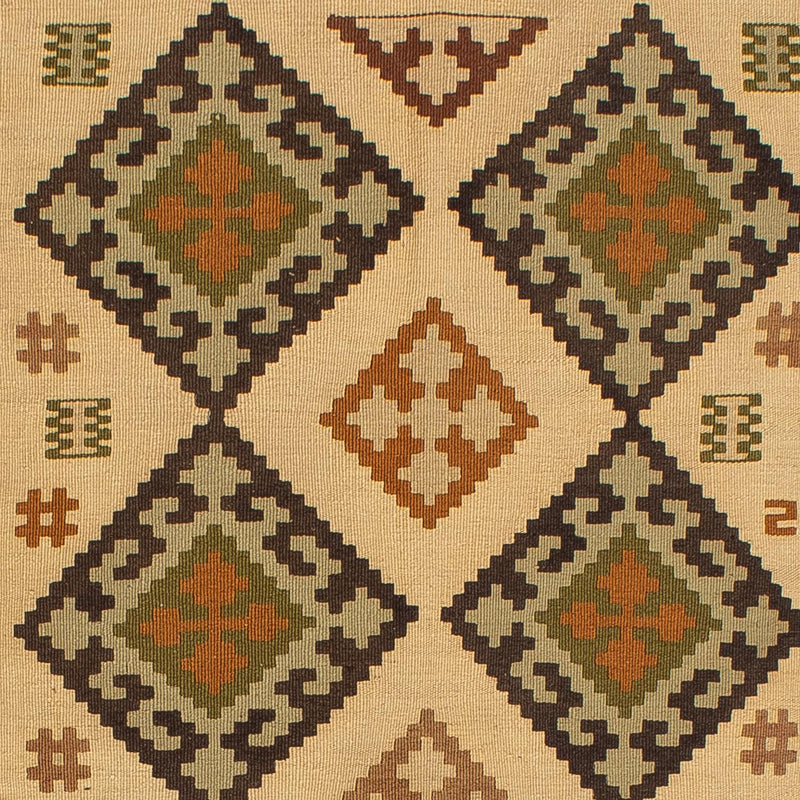 Kelim Fars Teppich 135x198cm - hellbraun