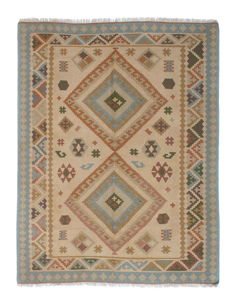 Kelim Fars Teppich 152x187cm - hellbraun