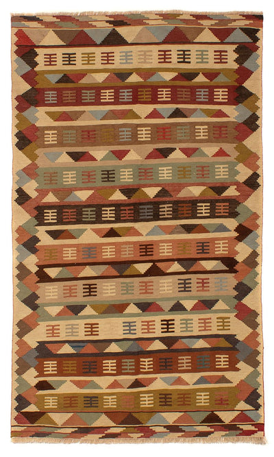 Kelim Fars Teppich 125x191cm - braun