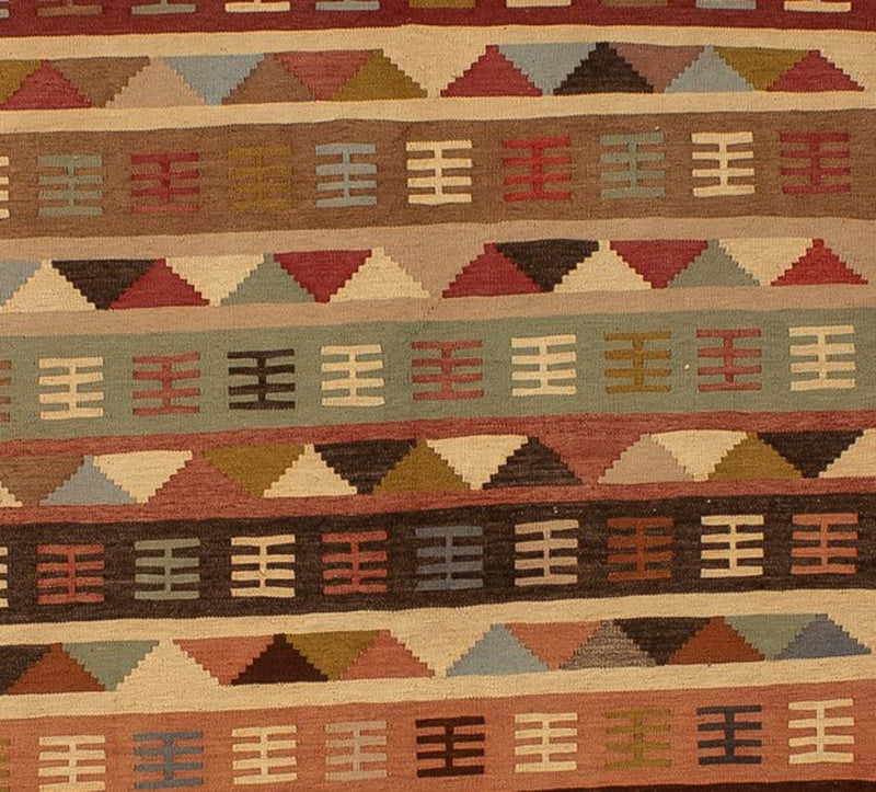 Kelim Fars Teppich 125x191cm - braun