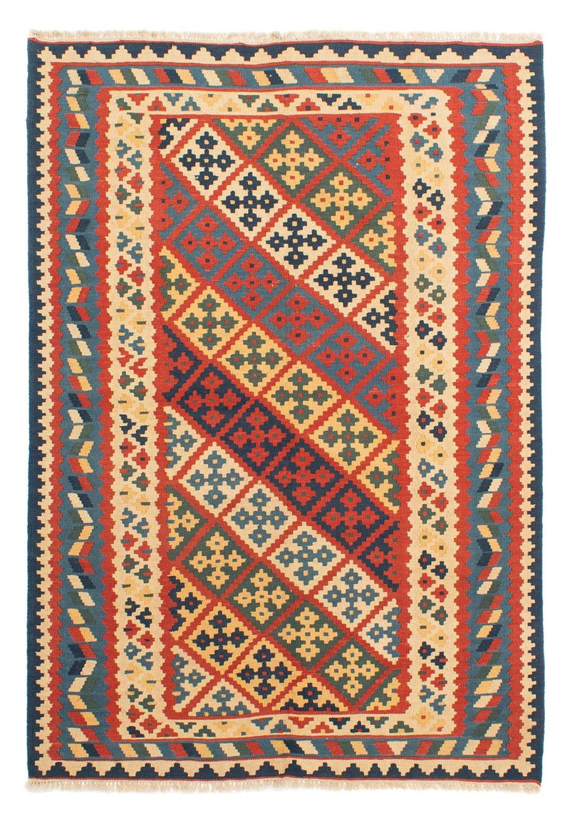 Kelim Teppich - Oriental 158 x 208 cm - mehrfarbig