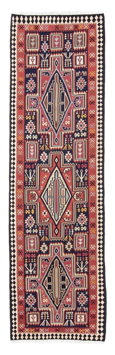 Kelim Fars Teppich 102x382cm - mehrfarbig
