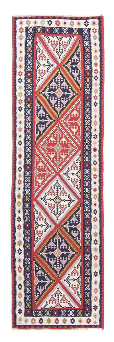 Kelim Fars Teppich 100x384cm - mehrfarbig