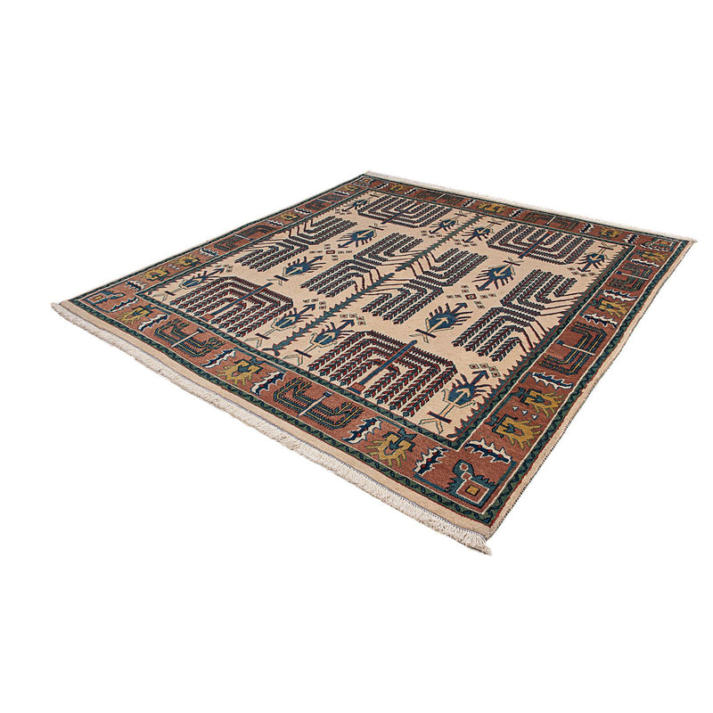 Loribaft Teppich Perser 195x198cm - Perserteppich Wollteppich
