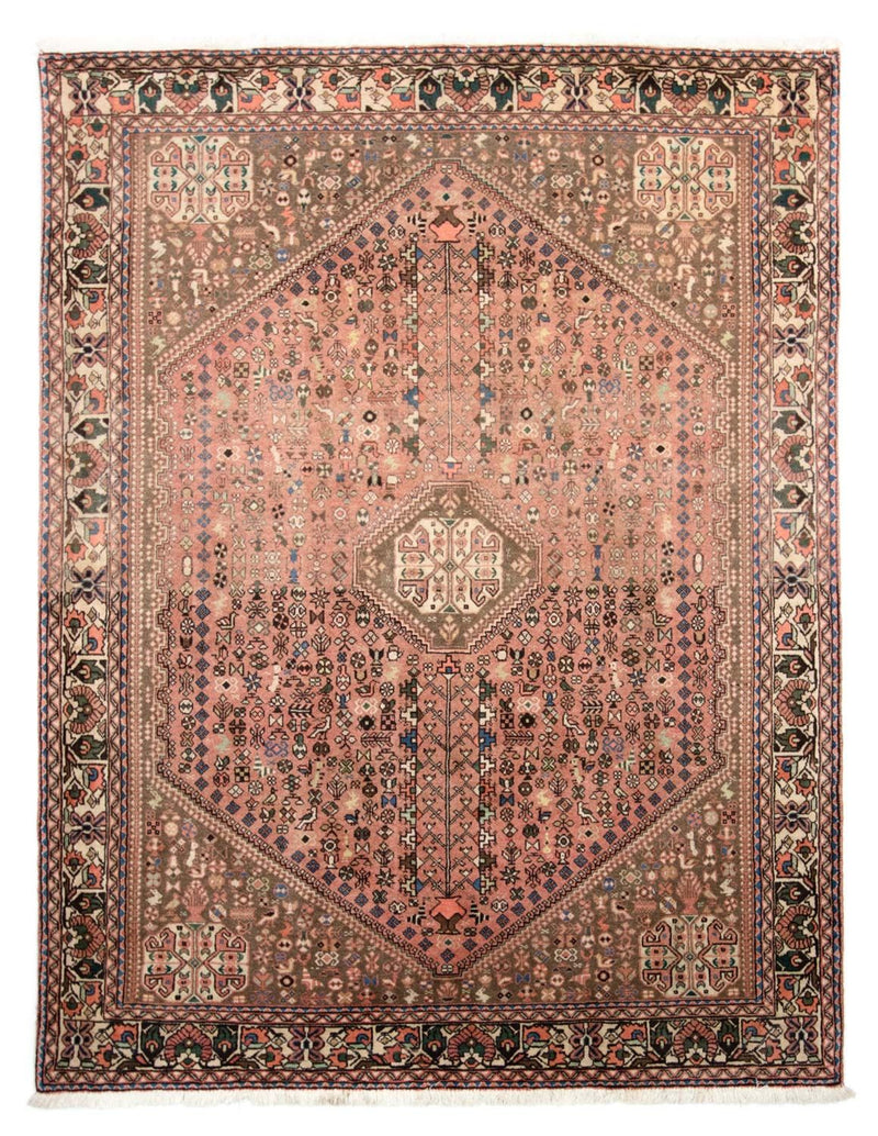 Abadeh Teppich 147x195cm - Perserteppich - hellrot