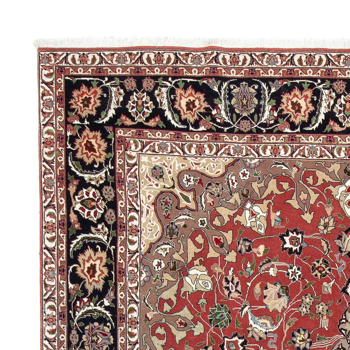 Täbriz - 50 Raj Teppich 205x310cm - Perserteppich - rost