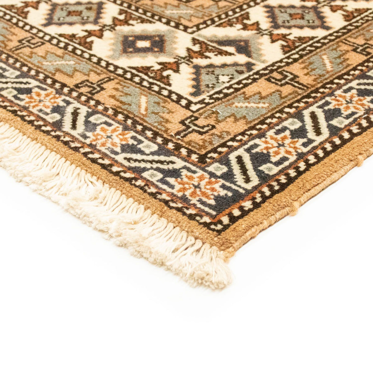 Ardebil Teppich 144x197cm - Perserteppich - hellbraun