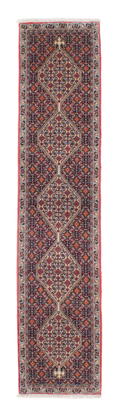 Senneh Teppich 53x253cm - Perserteppich - dunkelrot