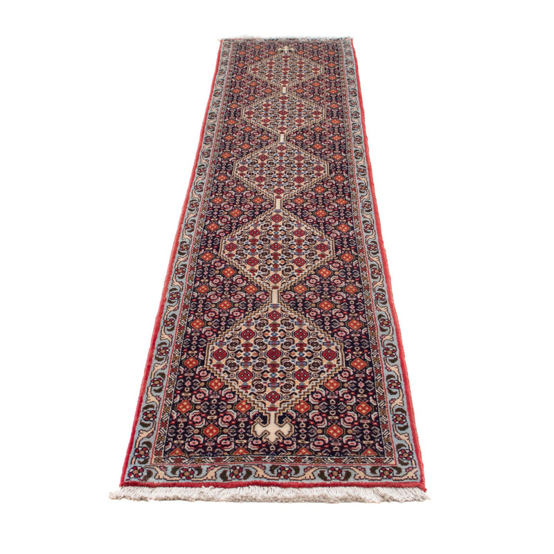 Senneh Teppich 53x253cm - Perserteppich - dunkelrot