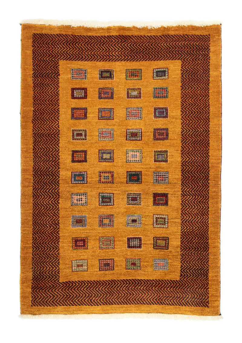 Loribaft Teppich Perser 102x150cm - Orientteppich - gold