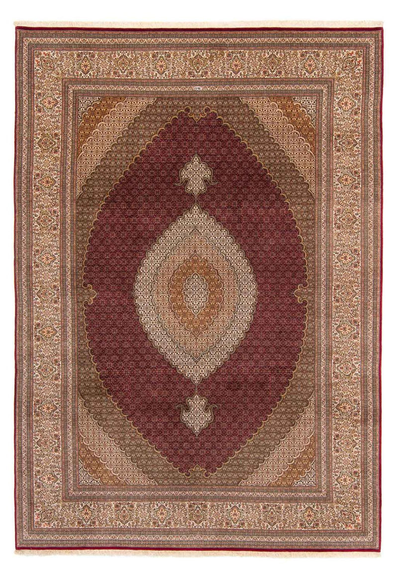 Täbriz Teppich 253x358cm - Perserteppich - dunkelrot
