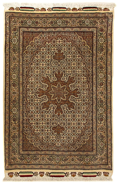 Täbriz - 50 Raj Teppich 80x124cm - Perserteppich - beige