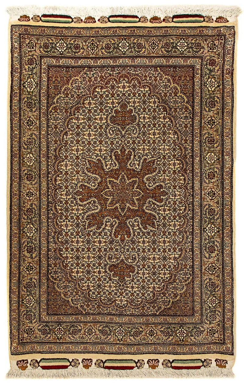Täbriz - 50 Raj Teppich 80x124cm - Perserteppich - beige