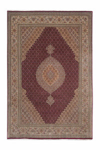 Täbriz Teppich 200x300cm - Perserteppich - dunkelrot – product image