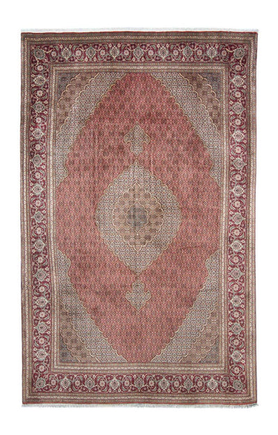 Täbriz Teppich 200x303cm - Perserteppich - hellrot