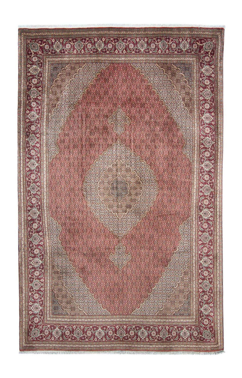 Täbriz Teppich 200x303cm - Perserteppich - hellrot