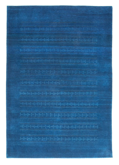 Loribaft Teppich Perser 171x243cm - Wollteppich - blau
