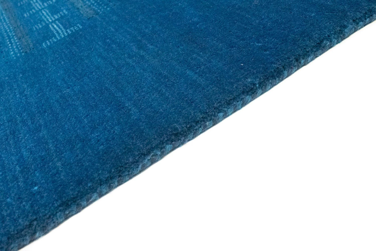 Loribaft Teppich Perser 171x243cm - Wollteppich - blau