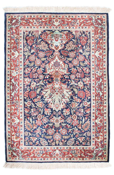 Ghom Teppich 84x121cm - Perserteppich - dunkelblau