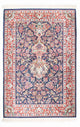 Ghom Teppich 78x116cm - Perserteppich - dunkelblau