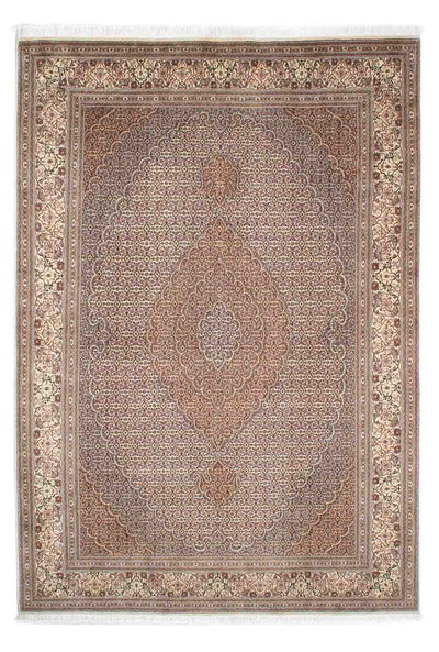 Täbriz Teppich 168x242cm - Perserteppich - hellbraun