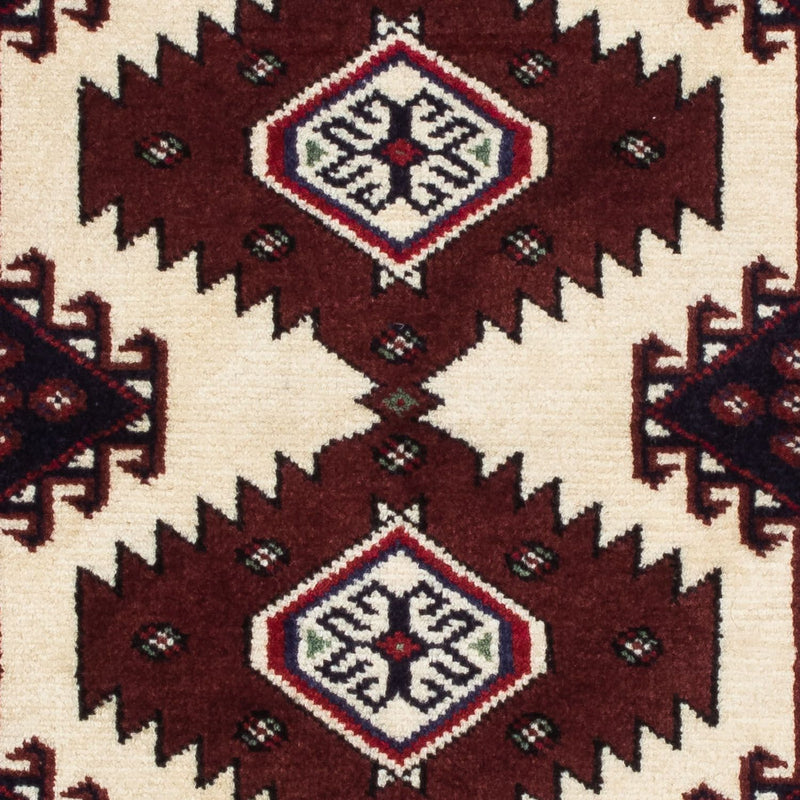 Ghashghai Teppich 94x129cm - Perserteppich - dunkelrot