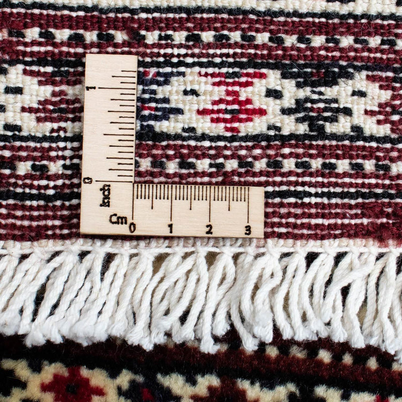 Turkaman Teppich 90x135cm - Orientteppich - dunkelrot