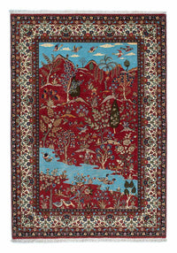 Ghom Teppich 138x203cm - Perserteppich - rot – product image