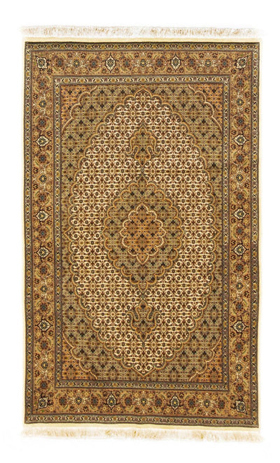 Täbriz - 50 Raj Teppich 100x166cm - Perserteppich - hellbraun