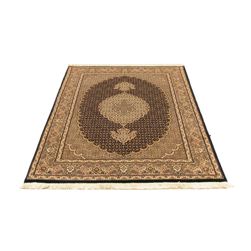 Täbriz - 50 Raj Teppich 100x150cm - Perserteppich - dunkelblau