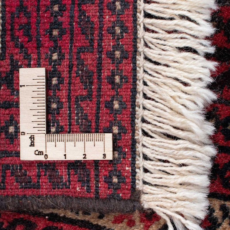 Qaraja Teppich 86x135cm - Perserteppich - dunkelrot