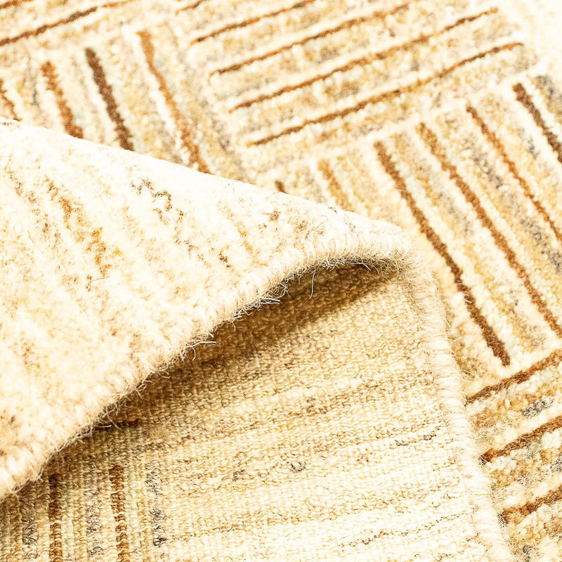 Gabbeh Teppich Indus 62x97cm - Wollteppich - beige