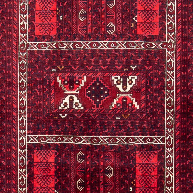 Turkaman Teppich 160x246cm - Orientteppich - dunkelrot