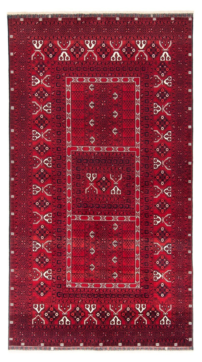 Turkaman Teppich 151x255cm - Orientteppich - dunkelrot