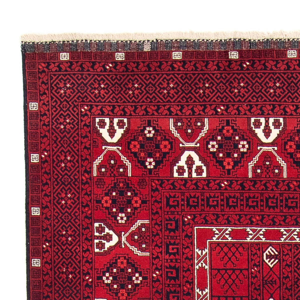 Turkaman Teppich 151x255cm - Orientteppich - dunkelrot