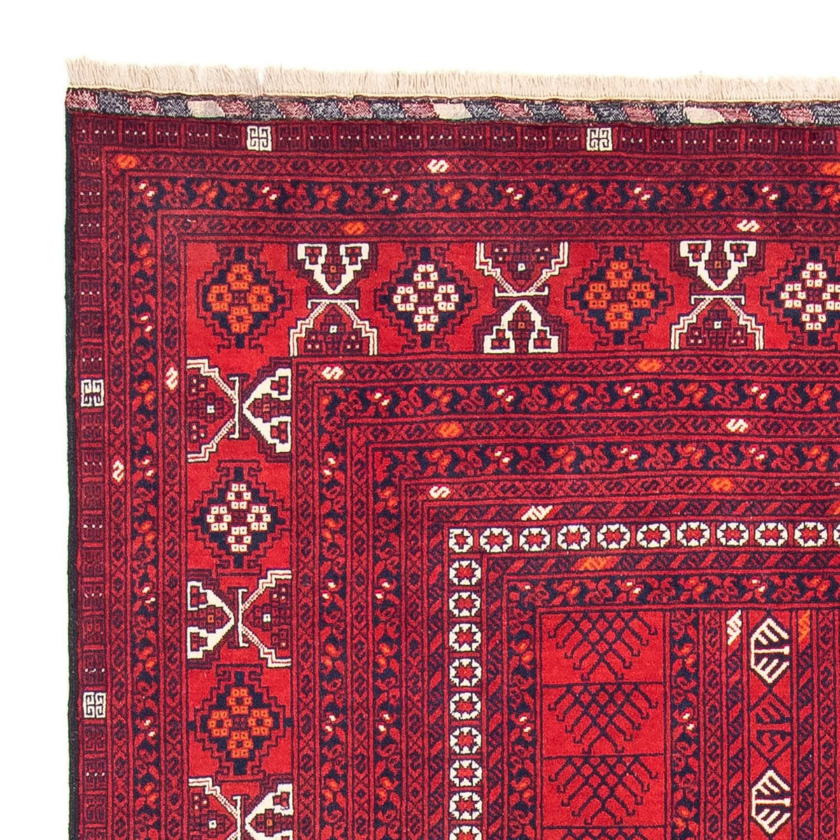 Turkaman Teppich 158x245cm - Orientteppich - dunkelrot