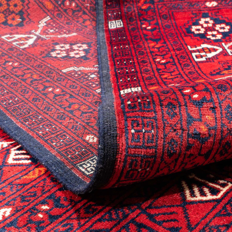 Turkaman Teppich 158x245cm - Orientteppich - dunkelrot