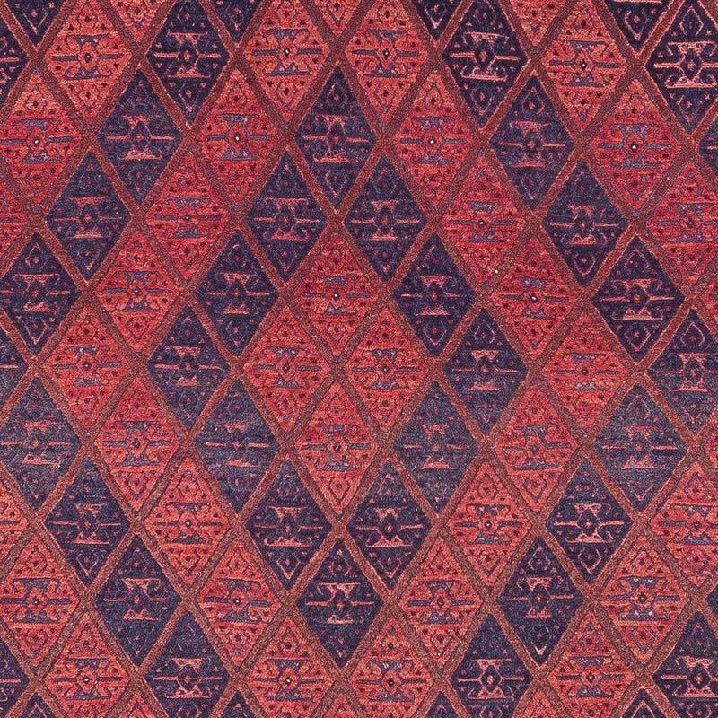 Kelim Afghan Teppich 206x279cm - dunkelrot