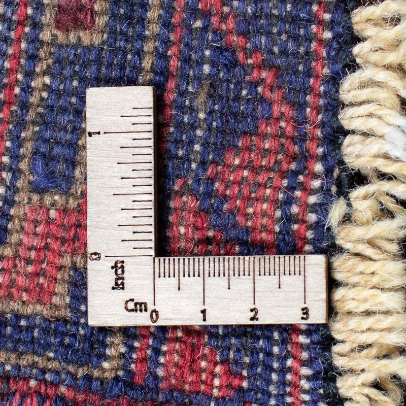 Kelim Afghan Teppich 206x279cm - dunkelrot