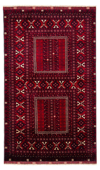 Turkaman Teppich 156x245cm - Orientteppich - dunkelrot – product image