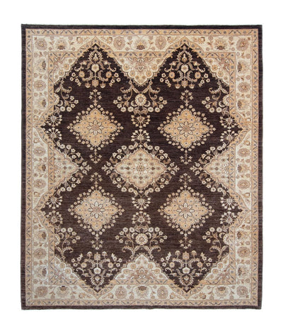 Ziegler Teppich 246x300cm - Orientteppich - dunkelbraun