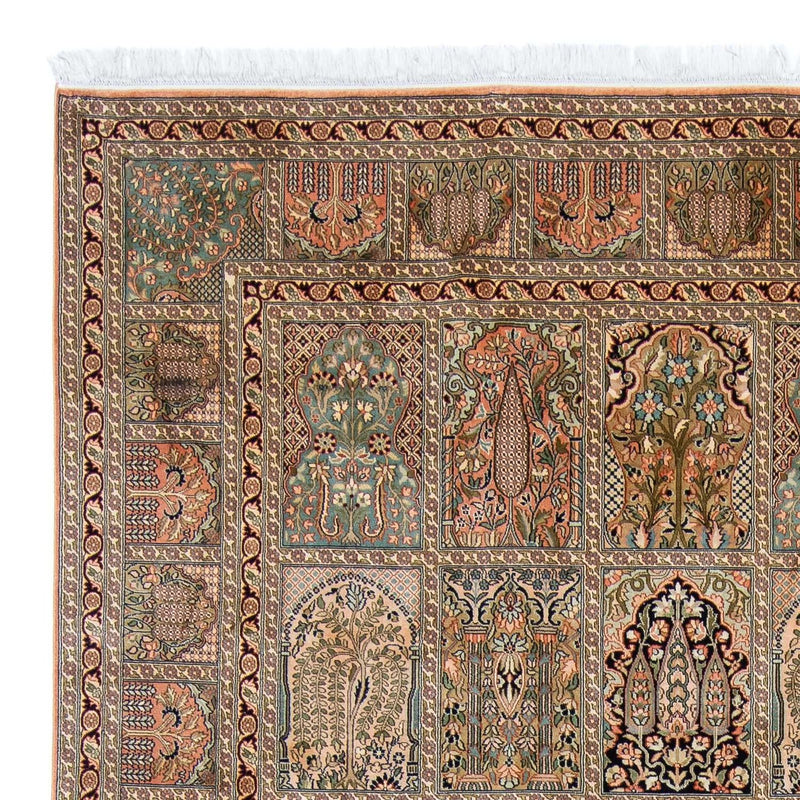 Kaschmir Seide Teppich 251x336cm - Orientteppich - mehrfarbig