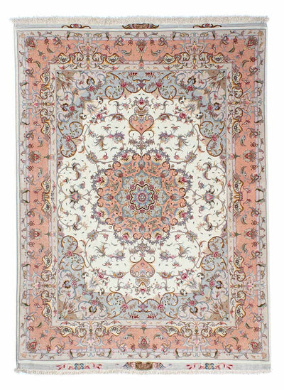 Täbriz - 50 Raj Teppich 152x203cm - Perserteppich - beige