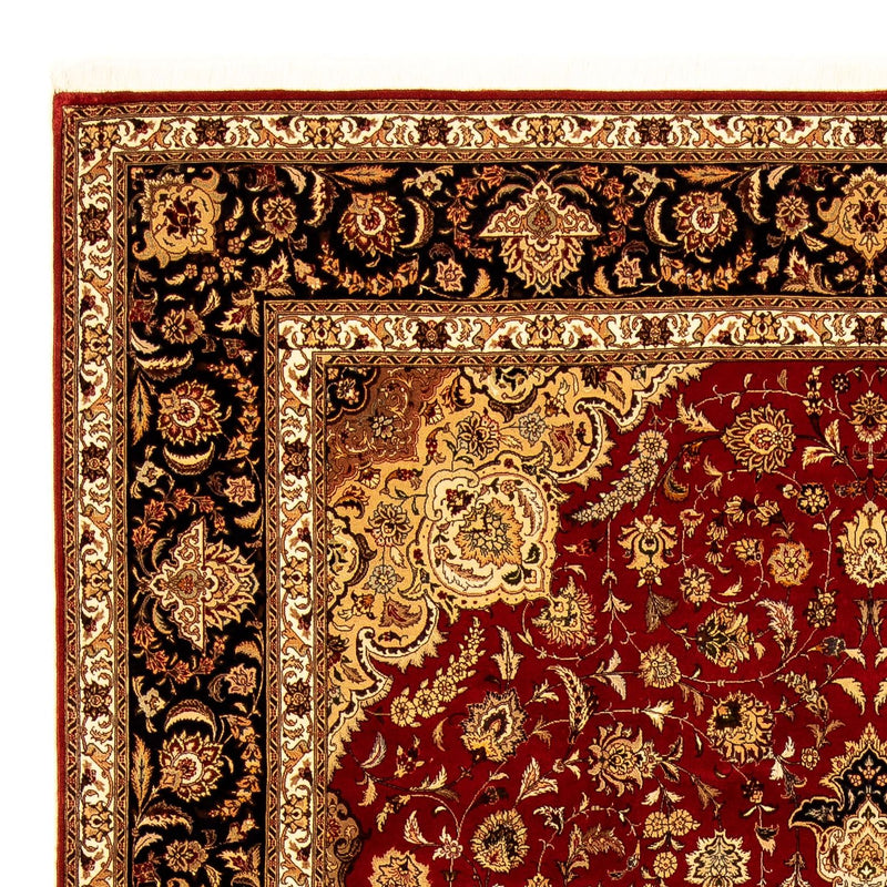 Täbriz - 50 Raj Teppich 245x350cm - Perserteppich - dunkelrot
